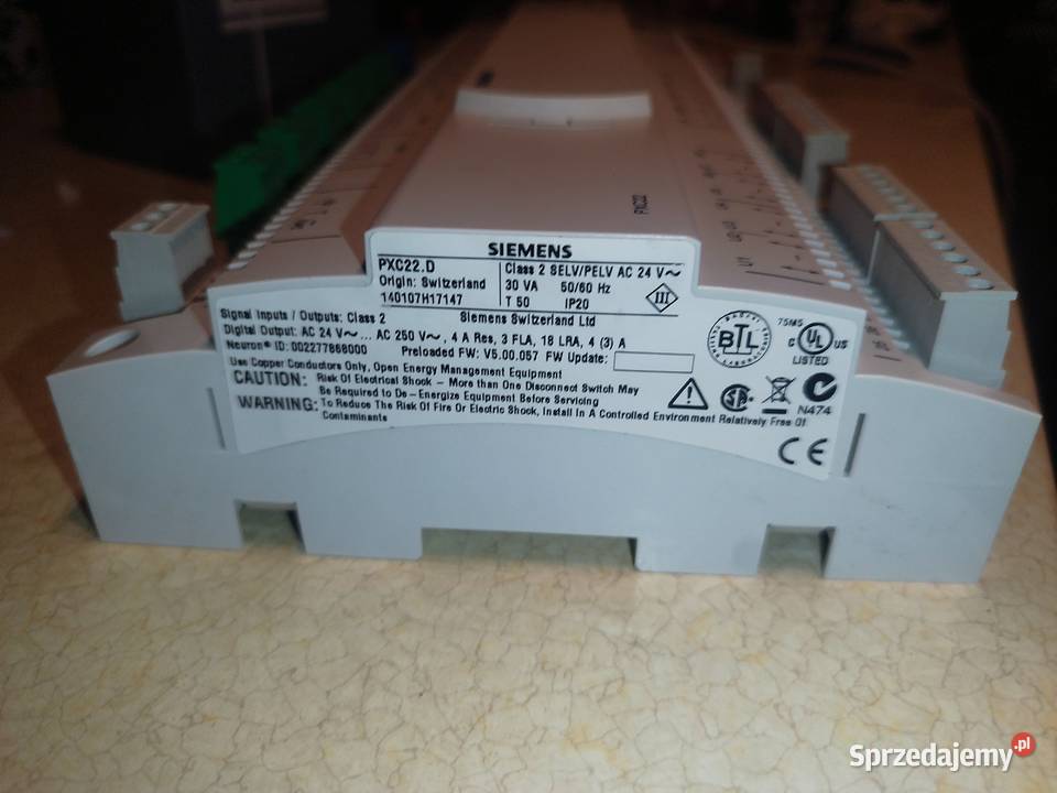 Siemens PXC22D Sterownik Desigo PX BACnet Elektronika