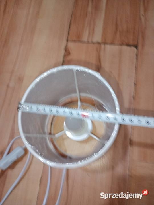 lampka nocna biurkowa stożek 1416 biała nowa LED Szczecin