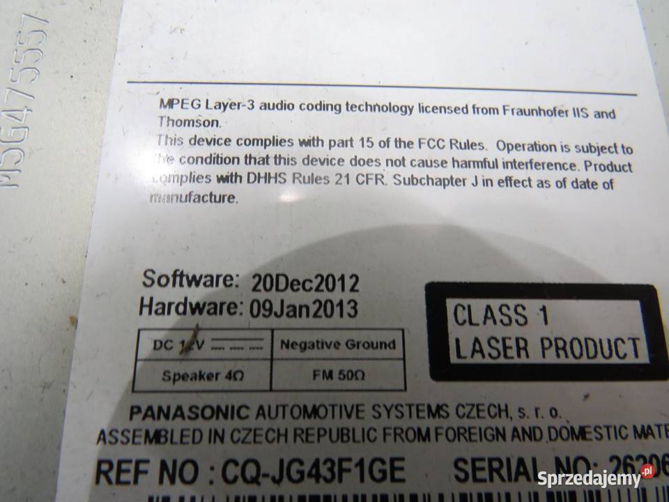 RADIO TUNER CZYTNIK CD ZAFIRA C 22976602 Sprzęt audio fabryczny