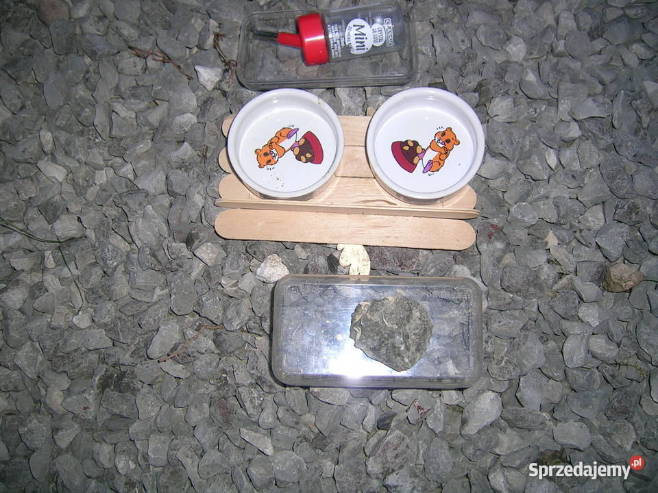 Klatka chomika duża akcesoria Czarna