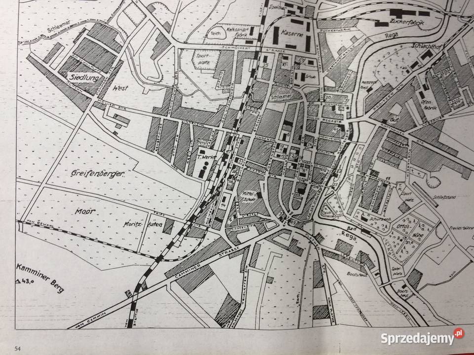 451 Niemiecki Plan Gryfic Antyki, Sztuka, Kolekcje zachodniopomorskie sprzedam