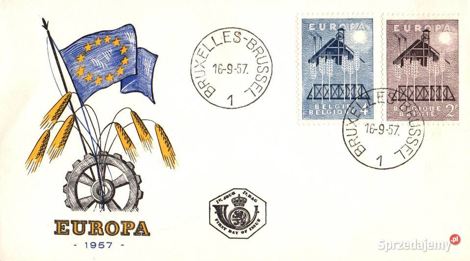 Koperty i Karty FDC World Europa Cept 1957 do Konin