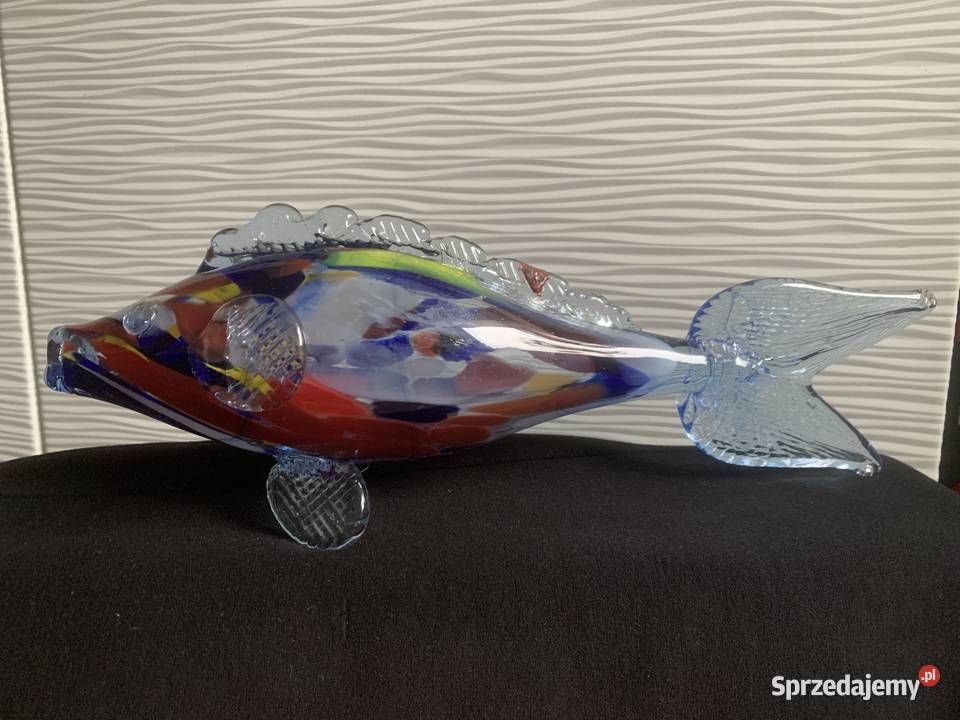 Szklana ryba PRL łódzkie Łowicz