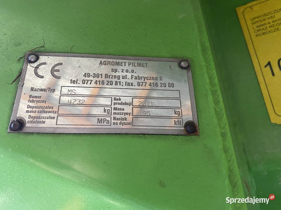 Rozsiewacz nawozu UNIA MS400 podkarpackie Cieszanów