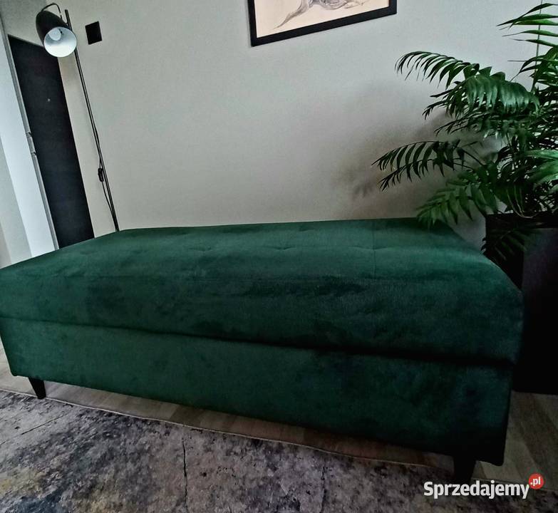 Duża pufamini sofaławeczka zielony małopolskie Nowy Sącz