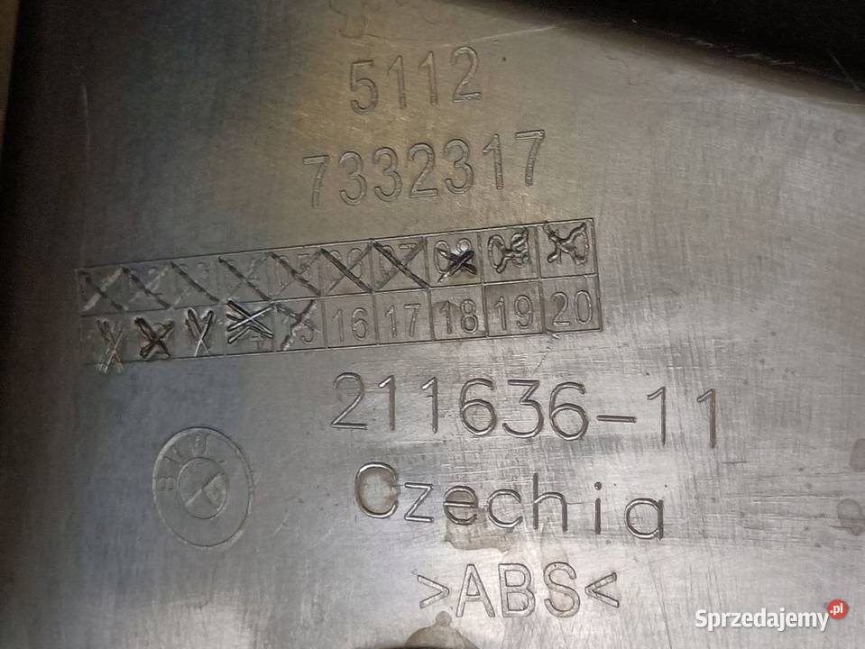 BMW X1 F48 F48N F49 ŚLIZG MOCOWANIE ZDERZAKA Pozostałe Pleszew