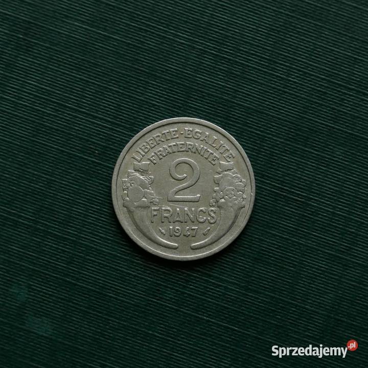 FRANCJA 2 franki 1947r Numizmatyka śląskie Gliwice