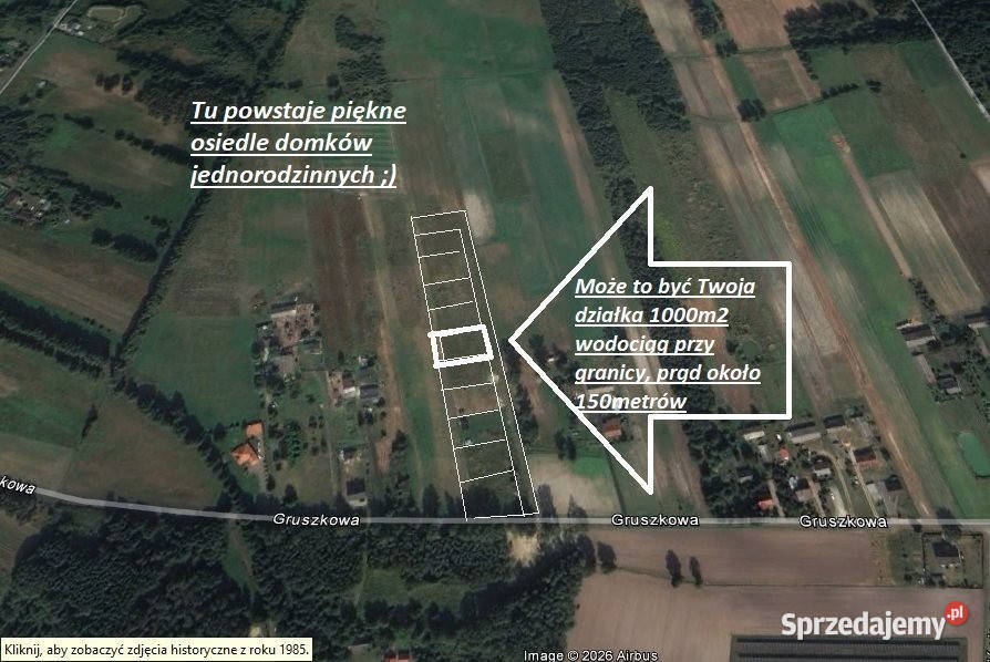 Działka Gajewniki 1000m2