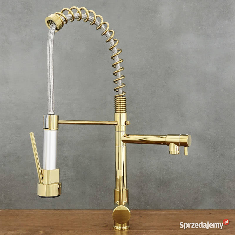 Bateria kuchenna stojąca antyczne złoto BENT świętokrzyskie Chmielnik