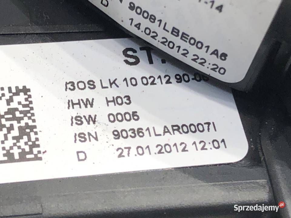 TAŚMA AIRBAG AUDI A6 C7 LK10021290 1118 Kombi