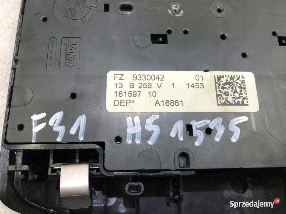 LAMPKA PODSUFUTKI BMW F30 F31 MPAKIET 9330042