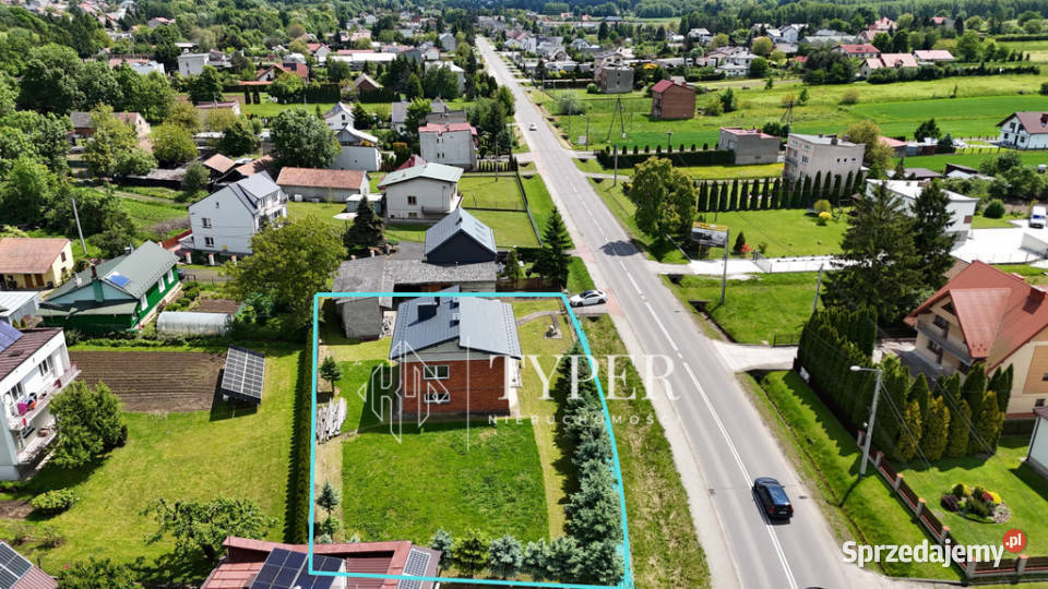 Dom z ogrodem na sprzedażSkrzyszów siatka