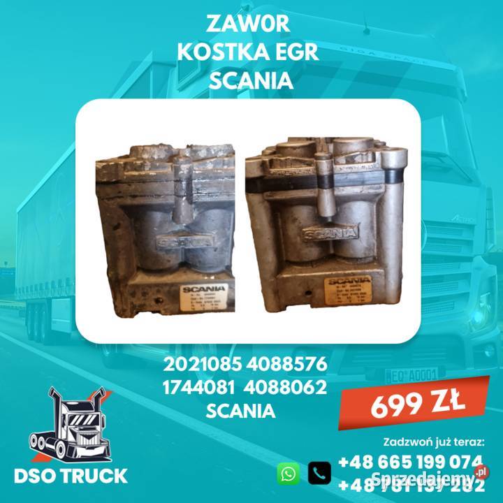 ZAW0R KOSTKA EGR SCANIA 2021085 1744081 Motoryzacja Zawichost