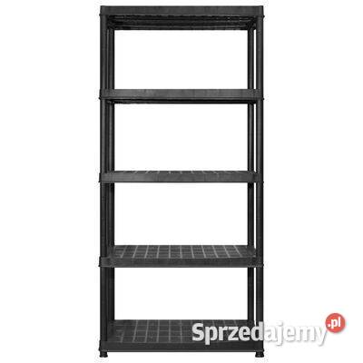 vidaXL Regał 5poziomowy czarny 2745x457x185 Warszawa