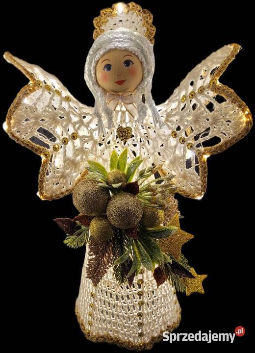 Świąteczny Anioł ręcznie wykonany 29 Krzywaczka