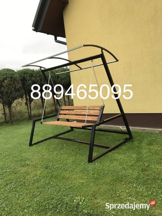Huśtawka ogrodowa solidna metalowa loft