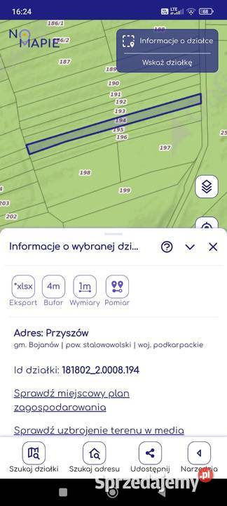 Działki leśne leśna Burdze