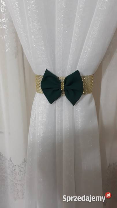 Firany zasłony dekoracyjne z falbanką butelkowa mazowieckie Mława