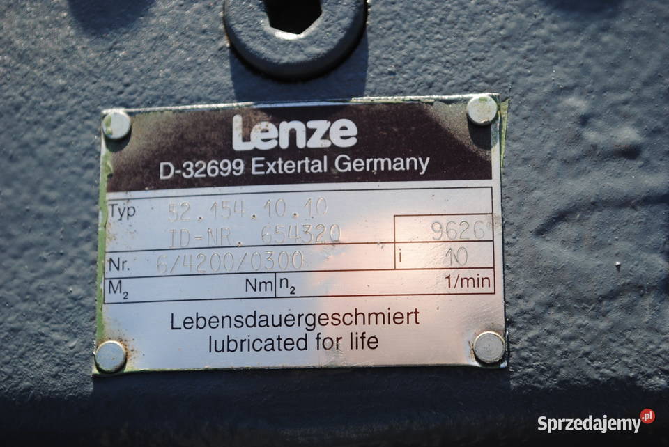 Przekładniareduktor kątowa Przełożenie 110 LENZE Kargowa