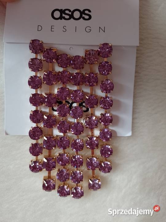 ASOS Długie Bogato zdobione kolczyki wieczorowe Dodatki małopolskie Kraków