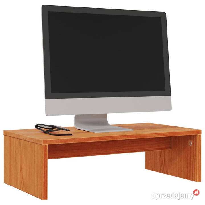 Podstawka na monitor woskowy brąz 50x27x15 lita