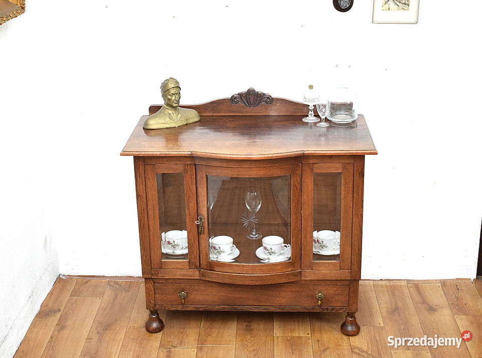 Urocza stara szafka komódka barek herbaciarka Świdnica