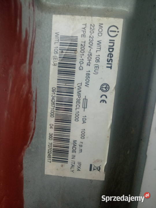 Pralka Indesit Witl 105 części EU Gorlice