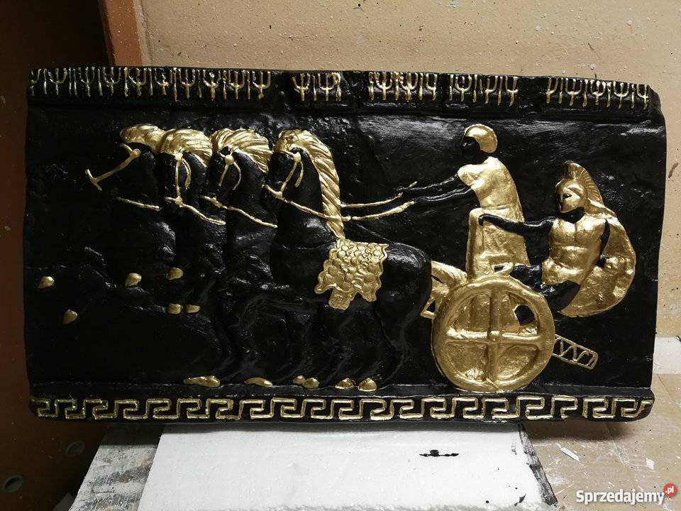 SZTUKATERIA GIPSOWA PŁASKORZEŹBA GRECKA CZARNO wewnętrzne Zielona Góra