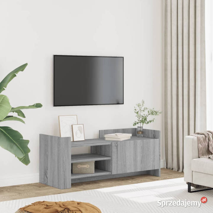 Szafka pod telewizor szary dąb sonoma 100x35x40 Warszawa