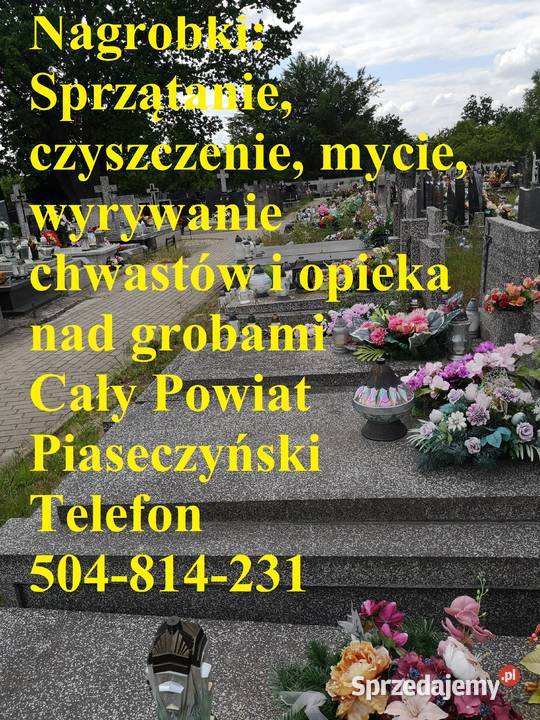 Sprzątanie i opieka nagrobkami Piaseczno