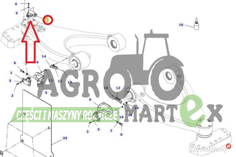 H218PF052003A CZUNIK POŁOŻENIA AGCO Wichrów