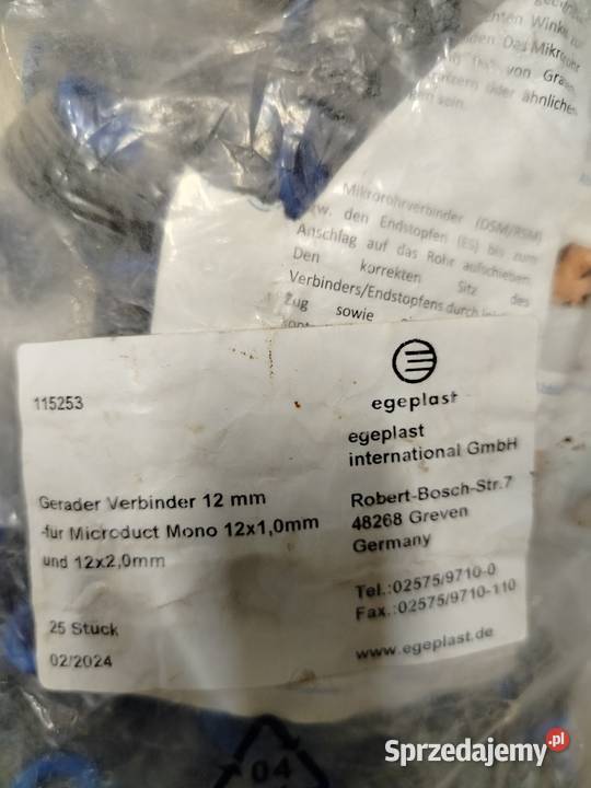 Złączka do mikrorurki 12mm Leszno