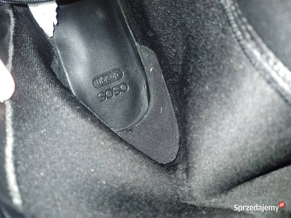 44 ASOS Design Czarne Kozaki wieczorowe na Kraków