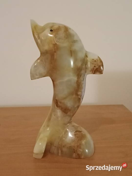 Figurka Delfin z onyxu Łódź