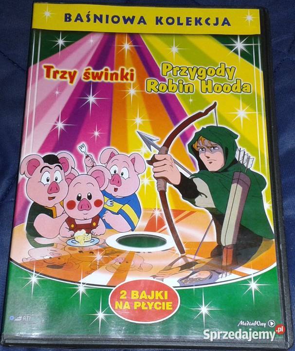 Bajki Trzy świnki Przygody Robin Hooda płyta DVD