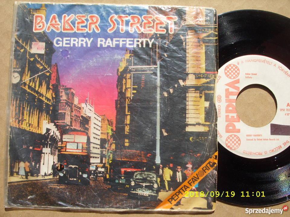 GERRY RAFFERTYBAKER STREET Singiel winyl dolnośląskie Wołów sprzedam