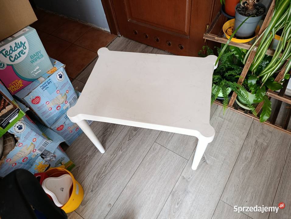 stolik biały mały Poznań sprzedam