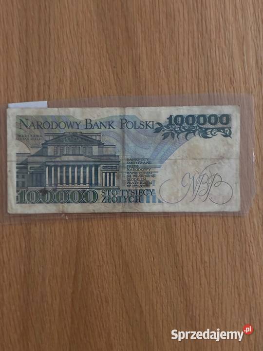 Bannot 100000 zl 1990 lubelskie