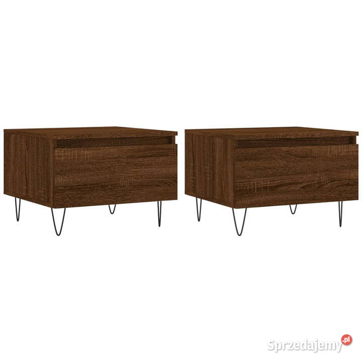 Stoliki kawowe 2 brązowy dąb 50x46x35 WM830875 Warszawa