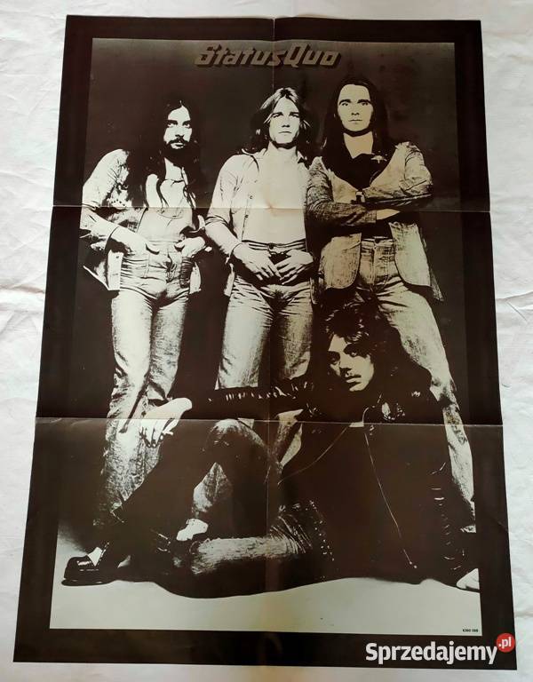 Status Quo Plakat Poster Original Promo LP 1973 małopolskie Kraków