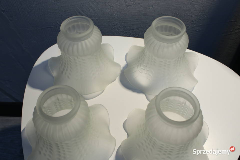 4 stary biały klosz do lampy tulipan dolnośląskie Wrocław sprzedam