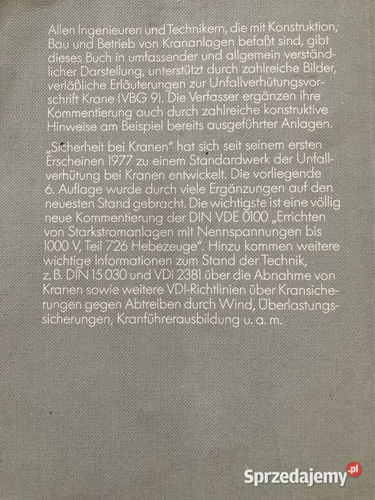 Książka Podręcznik Bezpieczeństwo Dźwigach 1 sprzedam