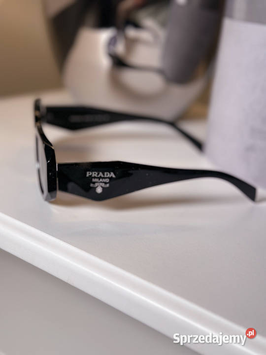 Okulary Prada PR17WS czarne nowe modne hit 2025 Warszawa