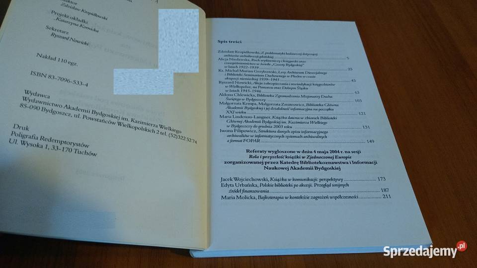 Z dziejów archiwów książek i bibliotek na