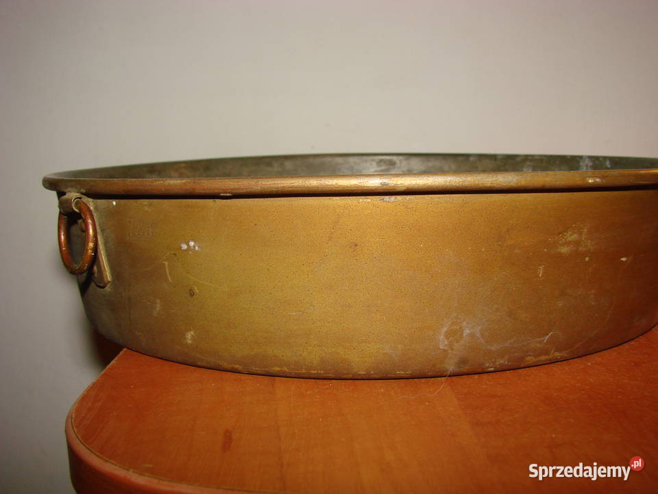 Skultuna stara miedziana miska pomorskie Pruszcz Gdański