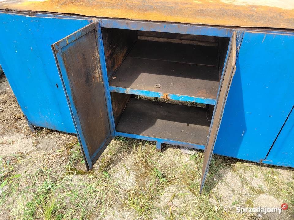 Stół warsztatowy z 3 szafkami Stojadła