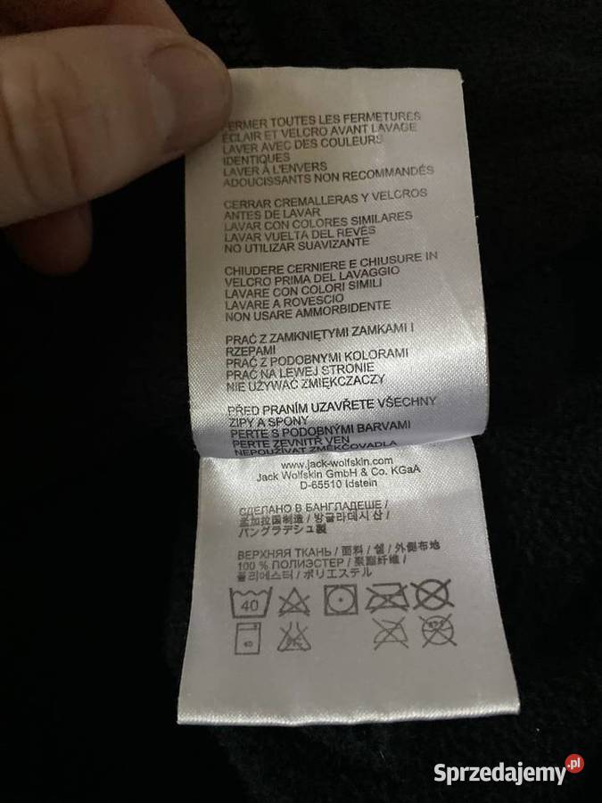 Bluza polar męski czarna JACK WOLFSKIN M OKAZJA lubelskie Zamość sprzedam