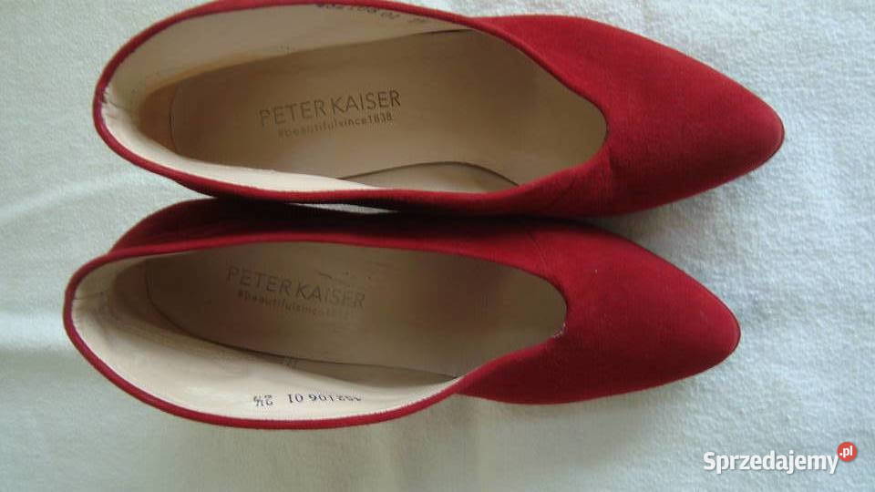 Czerwone buty na obcasie Peter Kaiser rozmiar 35 Warszawa