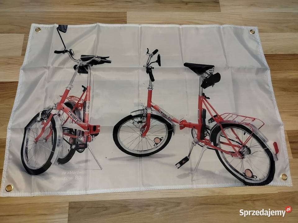 Baner 90x60 materiał fiat 126p Maluch Wigry 3 Pozostałe Gniezno