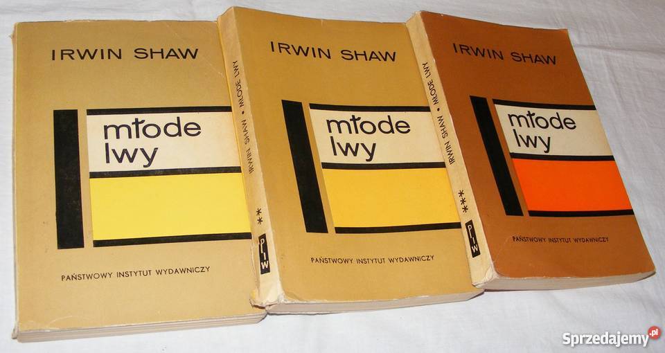 MŁODE LWY tI III komplet Irwin Shaw fa literatura piękna - proza zagraniczna Goleniów